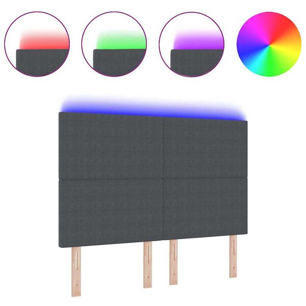 vidaXL LED &aacute;gyt&aacute;mla LED -es l&aacute;mp&aacute;kkal S&ouml;t&eacute;tsz&uuml;rke 160 cm sz&ouml;vet