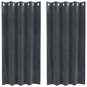 vidaXL S&ouml;t&eacute;t&iacute;tő f&uuml;gg&ouml;ny&ouml;k 2 db Vil&aacute;gossz&uuml;rke 140 x 175 cm B&aacute;rsony
