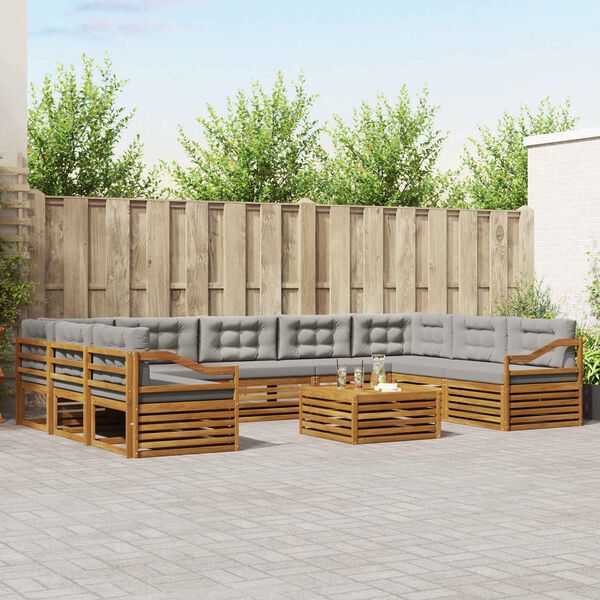 vidaXL &Uuml;lőgarnit&uacute;r&aacute;k 10 pcs Term&eacute;szetes &eacute;s Vil&aacute;gossz&uuml;rke T&ouml;m&ouml;r Ak&aacute;cfa