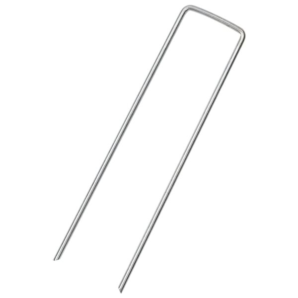 vidaXL 25 db U-alakú horganyzott acél talajcövek 15 x 3,5 cm