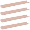 vidaXL Lebegő polc 4 pcs R&oacute;zsasz&iacute;n 60 x 8,5 x 2,5 cm Ac&eacute;l