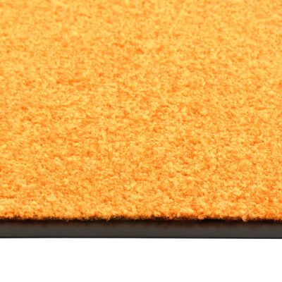 vidaXL narancssárga kimosható lábtörlő 90 x 120 cm