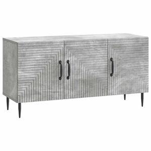 vidaXL TV szekr&eacute;ny Betonsz&uuml;rke 99 x 34,5 x 50 cm Szerelt Fa