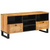 vidaXL TV szekr&eacute;ny fi&oacute;kkal Barna 100 x 33 x 46 cm T&ouml;m&ouml;r Mang&oacute;f&aacute;t