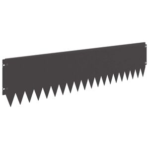 vidaXL Fűszeg&eacute;lyez&eacute;s 20 pcs 103 x 25 cm Ac&eacute;l Fekete