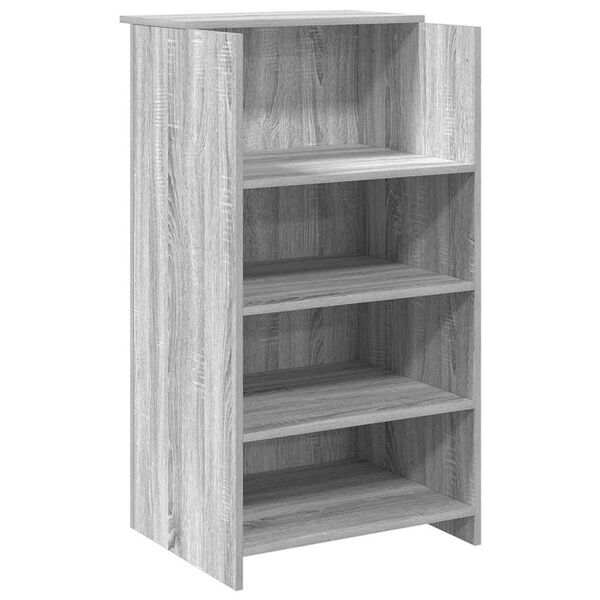 vidaXL recepciós pult szürke sonoma 55x50x103,5 cm szerelt fa