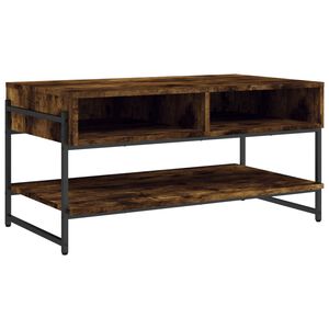 vidaXL f&uuml;st&ouml;s t&ouml;lgy sz&iacute;nű szerelt fa doh&aacute;nyz&oacute;asztal 90 x 50 x 45 cm