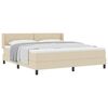 vidaXL Boxrug&oacute;s &aacute;gy fejt&aacute;ml&aacute;val Kr&eacute;m 200 x 180 cm sz&ouml;vet