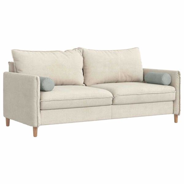 vidaXL Hengerpárnák 2 pcs Világosszürke Ø 15 x 40 cm Bársonyos szövet