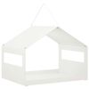 vidaXL F&uuml;ggő mad&aacute;retető Ac&eacute;l Feh&eacute;r 30 x 23 x 23 cm