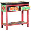 vidaXL Konzolasztal fi&oacute;kkal t&aacute;rol&oacute;val Soksz&iacute;nű 80 x 35 x 76 cm