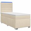 vidaXL Boxspring &aacute;gy matraccal Kr&eacute;msz&iacute;nű 90 x 190 cm Sz&ouml;vet