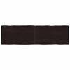 vidaXL s&ouml;t&eacute;tbarna kezelt t&ouml;m&ouml;r asztallap 140x40x(2-4) cm