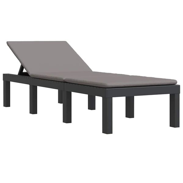 vidaXL antracitsz&uuml;rke polipropil&eacute;n napoz&oacute;&aacute;gy p&aacute;rn&aacute;kkal