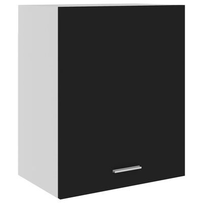 vidaXL 2 db fekete forgácslap függő szekrény 50 x 31 x 60 cm