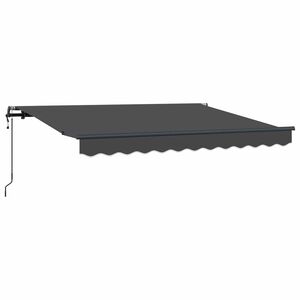 vidaXL Beh&uacute;zhat&oacute; napellenző Antracit 250 x 200 cm sz&ouml;vet