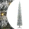 vidaXL Mű kar&aacute;csonyfa 300 LED-del Z&ouml;ld 270 cm PVC, ac&eacute;l &eacute;s műanyag