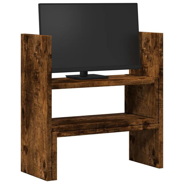 vidaXL f&uuml;st&ouml;s t&ouml;lgy szerelt fa &aacute;ll&iacute;that&oacute; asztali szervező 40x17x41 cm