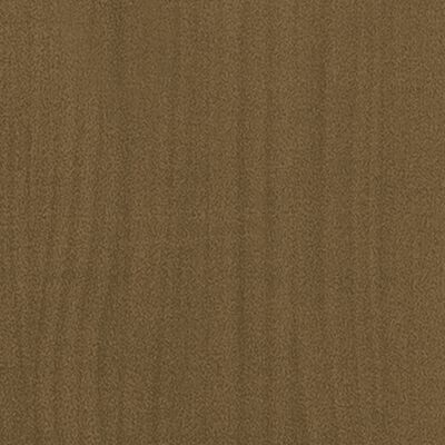 vidaXL kétszintes barna tömör fenyőfa könyvszekrény 80 x 30 x 70 cm