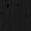 vidaXL fekete t&ouml;m&ouml;r fenyőfa &aacute;gyfejt&aacute;mla 140,5 x 4 x 100 cm