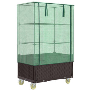 vidaXL rattan megjelen&eacute;sű magas&aacute;gy&aacute;s bor&iacute;t&aacute;ssal/ker&eacute;kkel 80x50x182 cm