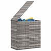 vidaXL szürke polyrattan kerti párnatartó doboz 100 x 49 x 103,5 cm