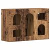 vidaXL F&uuml;ggő szekr&eacute;ny ELST Antik Fa 60 x 20 x 40 cm Szerelt Fa