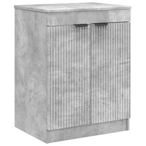 vidaXL F&uuml;rdőszoba Sz&eacute;k&eacute;ny Betonsz&uuml;rke 54 x 41 x 70 cm Szerelt Fa