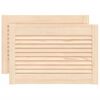 vidaXL 2 db t&ouml;m&ouml;r fenyőfa lamell&aacute;s szekr&eacute;nyajt&oacute; 39,5 x 59,4 cm