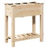 vidaXL Kerti cser&eacute;p polcokkal B&eacute;zs 71 x 37 x 76,5 cm Szil&aacute;rd fenyőfa