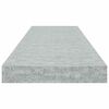 vidaXL 4 db betonsz&uuml;rke MDF lebegő fali polc 80 x 23,5 x 3,8 cm