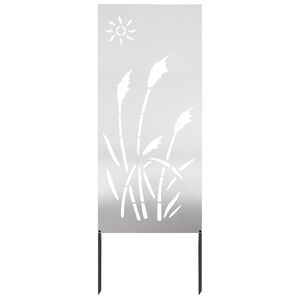 vidaXL Kertv&eacute;dő v&aacute;szon Ez&uuml;st 50 x 140 cm Rozsdamentes ac&eacute;l