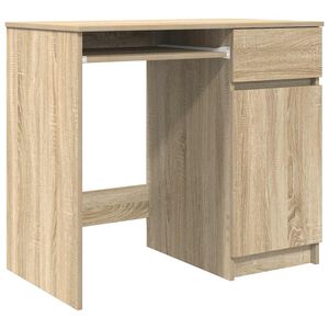 vidaXL sonomat&ouml;lgy sz&iacute;nű forg&aacute;cslap &iacute;r&oacute;asztal 86x49x76 cm