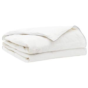 vidaXL Paplan FULDA 135 x 200 cm Ny&aacute;ri 100 GSM 90% libatoll Feh&eacute;r
