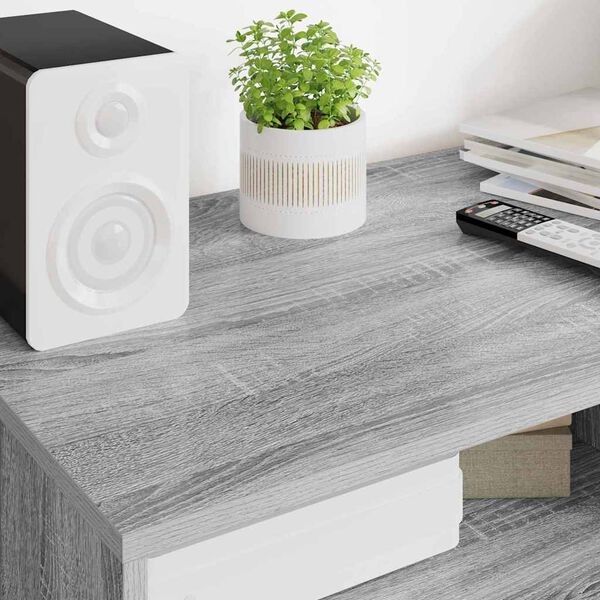 vidaXL TV szekr&eacute;ny fi&oacute;kkal Sz&uuml;rke Sonoma 100 x 48 x 43 cm Faanyag