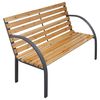vidaXL t&ouml;m&ouml;r fenyőfa kerti pad 112 cm