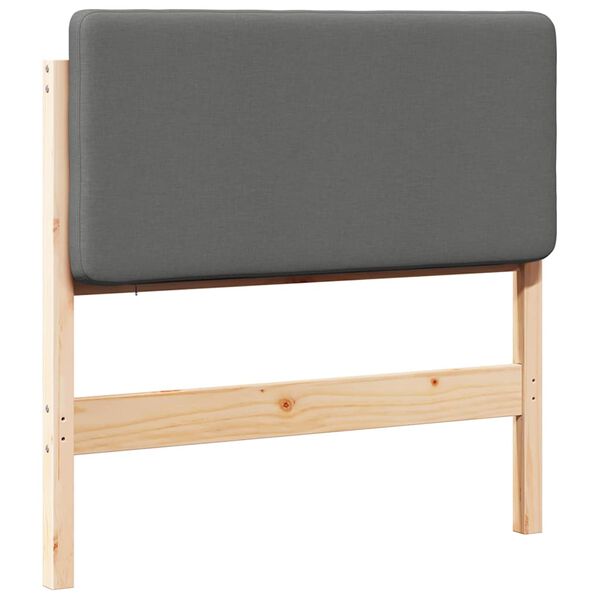 vidaXL K&aacute;rpitozott fejt&aacute;mla Barna &eacute;s Vil&aacute;gossz&uuml;rke 75 cm T&ouml;m&ouml;r fenyőfa