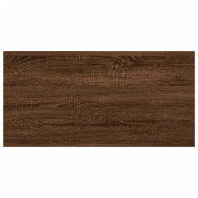 vidaXL 4 db barna tölgy színű szerelt fa fali polc 60 x 20 x 1,5 cm