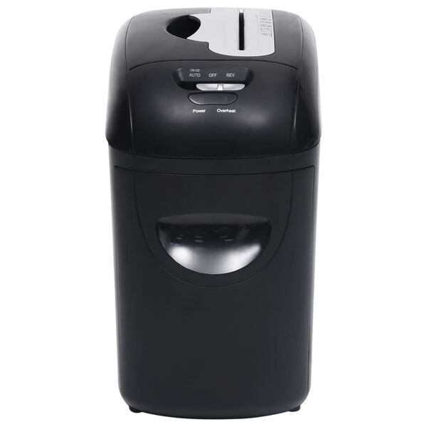 vidaXL fekete 10 lapos mikropeng&eacute;s pap&iacute;rapr&iacute;t&oacute;