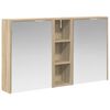 vidaXL F&uuml;rdőszobai Szekr&eacute;ny Szett 3 db 106 x 16 x 62,5 cm Szerelt fa