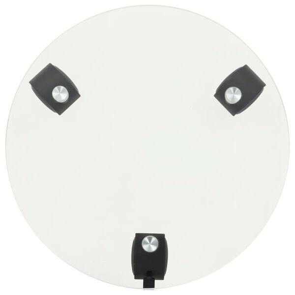 vidaXL 2 db kerek g&ouml;rgős vir&aacute;gal&aacute;t&eacute;t edzett &uuml;vegből, 28 cm &aacute;tm&eacute;rőjű