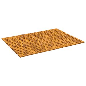 vidaXL F&uuml;rdőszobai szőnyegek Term&eacute;szetes 85 x 120 cm T&ouml;m&ouml;r Ak&aacute;cfa