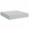 vidaXL 4 db betonsz&uuml;rke MDF lebegő fali polc 23 x 23,5 x 3,8 cm