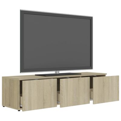 vidaXL sonoma tölgy színű forgácslap TV-szekrény 120 x 34 x 30 cm