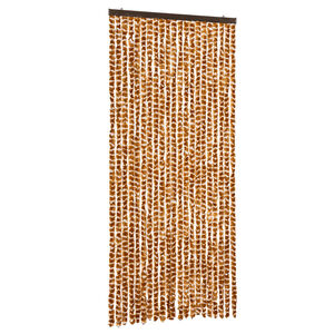 vidaXL okkers&aacute;rga &eacute;s feh&eacute;r zsen&iacute;lia rovarf&uuml;gg&ouml;ny 90 x 220 cm