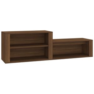 vidaXL barna t&ouml;lgysz&iacute;nű szerelt fa cipősszekr&eacute;ny 150x35x45 cm