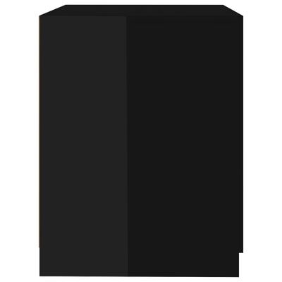 vidaXL magasfényű fekete mosógépszekrény 71 x 71,5 x 91,5 cm
