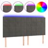 vidaXL s&ouml;t&eacute;tsz&uuml;rke b&aacute;rsony LED-es fejt&aacute;mla 200x5x118/128 cm