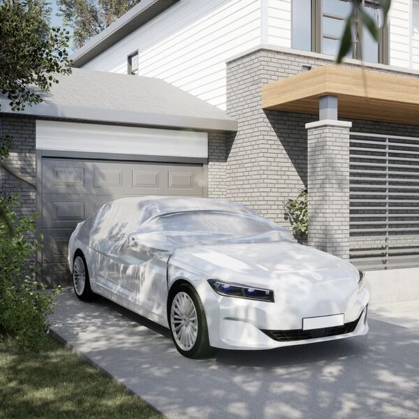 vidaXL ez&uuml;stsz&iacute;nű f&eacute;l aut&oacute;huzat kamp&oacute;kkal XL