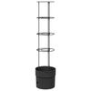 vidaXL Paradicsom n&ouml;vesztő Fekete &Oslash; 32 x 127 cm PP